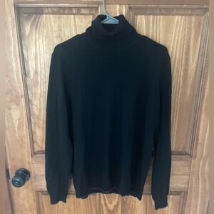 Calvin Klein Extra Fine Merino Wool Turtleneck Sweater.Black.Classic.Men’s Small